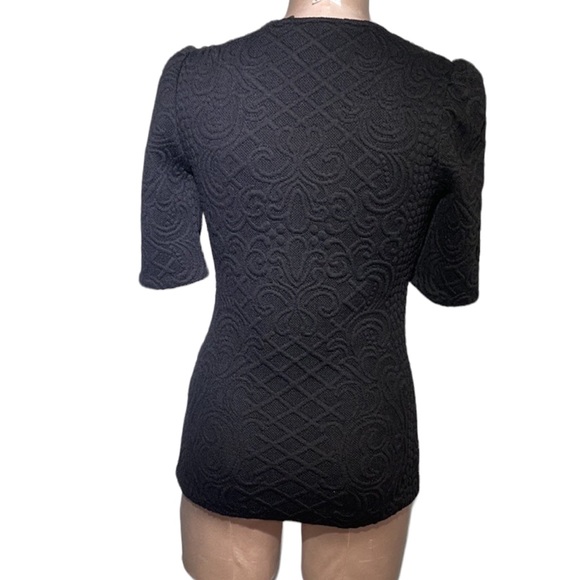 Anthropologie - Deletta  black top. Size S. Beautiful detail - Picture 4 of 7